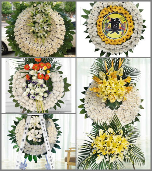 福建漳州平和县九峰镇眉山村花圈速递